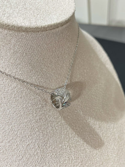 [Triumph Jewelry]LIENS EVIDENCE DIAMOND PAVED NECKLACE