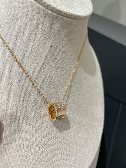 [Triumph Jewelry]LIENS EVIDENCE DIAMOND PAVED NECKLACE
