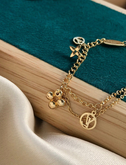 [Triumph Jewelry]BLOOMING PINK GOLD MOP BRACELET