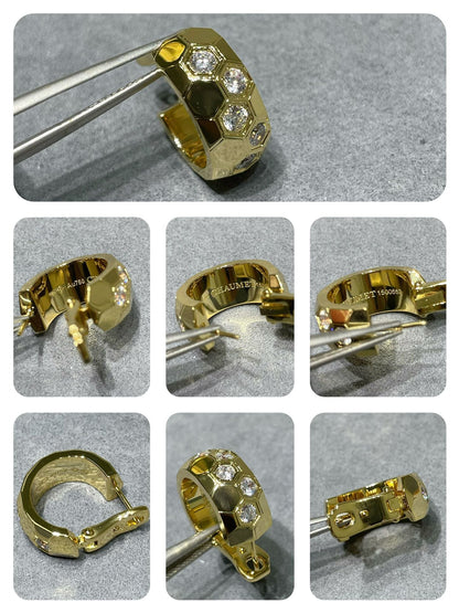 [Triumph Jewelry]BEE LOVE DIAMOND HOOP EARRINGS