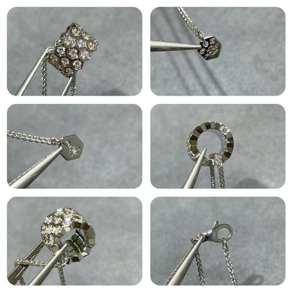 [Triumph Jewelry]BEE LOVE DIAMOND PAVED 3 ROW NECKLACE
