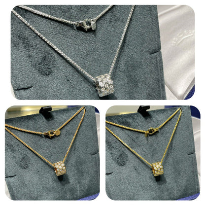 [Triumph Jewelry]BEE LOVE DIAMOND PAVED 3 ROW NECKLACE