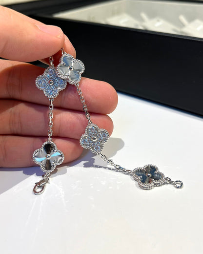 [Triumph Jewelry] CLOVER 5 MOTIF LASER BRACELET COLLECTION