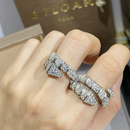 [Triumph Jewelry]SERPENTI RING SILVER DIAMOND PAVED