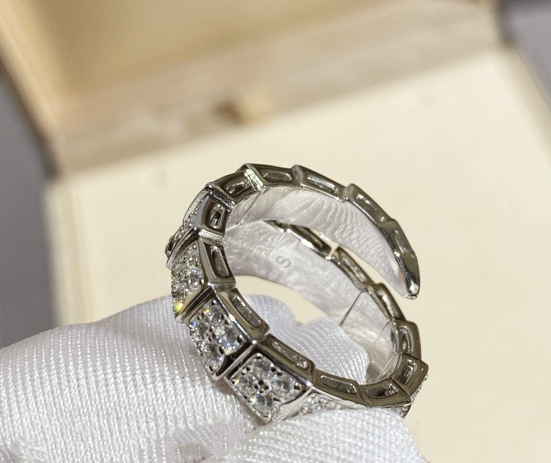 [Triumph Jewelry]SERPENTI RING SILVER DIAMOND PAVED