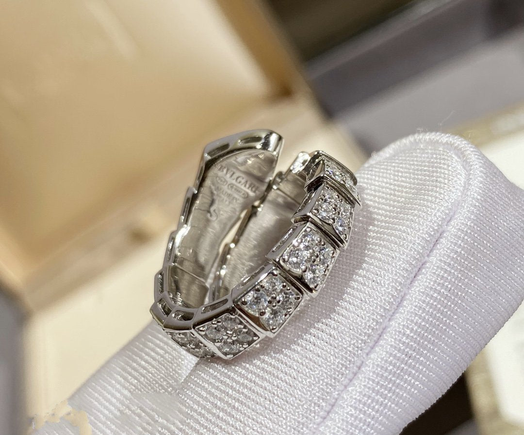 [Triumph Jewelry]SERPENTI RING SILVER DIAMOND PAVED
