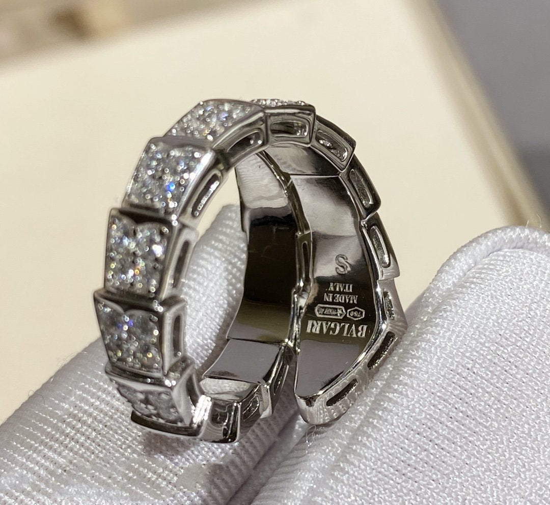 [Triumph Jewelry]SERPENTI RING SILVER DIAMOND PAVED