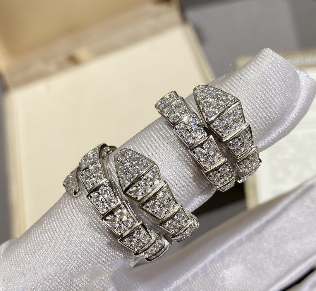 [Triumph Jewelry]SERPENTI RING SILVER DIAMOND PAVED