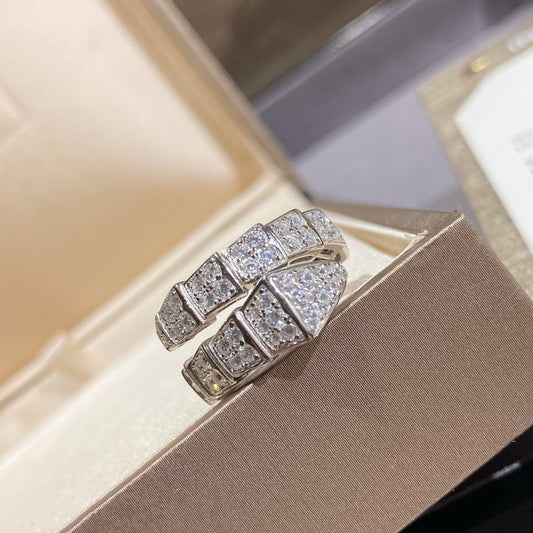 [Triumph Jewelry]SERPENTI RING SILVER DIAMOND PAVED