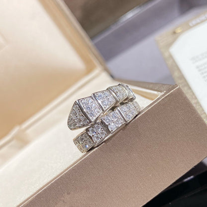 [Triumph Jewelry]SERPENTI RING SILVER DIAMOND PAVED