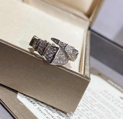 [Triumph Jewelry]SERPENTI LARGE RING SILVER DIAMOND PAVED