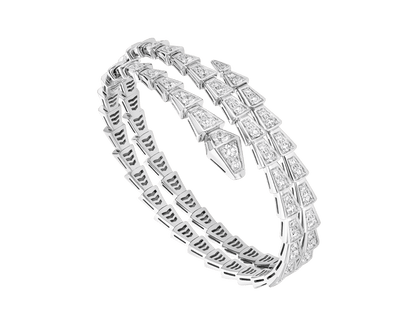 [Triumph Jewelry]SERPENTI BRACELET SILVER DIAMOND DOUBLE ROW