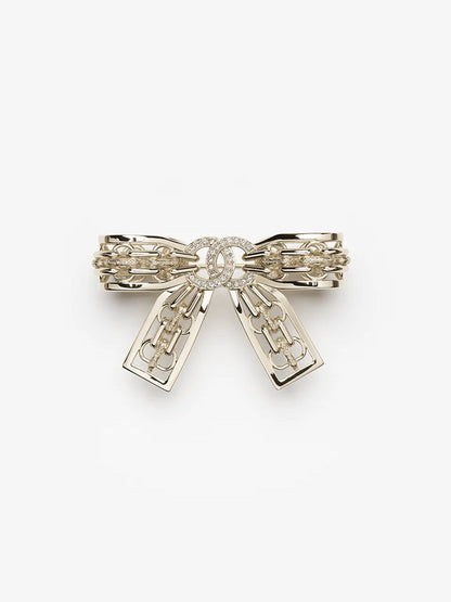[Triumph Jewelry]25K Hollow Bow Brooch