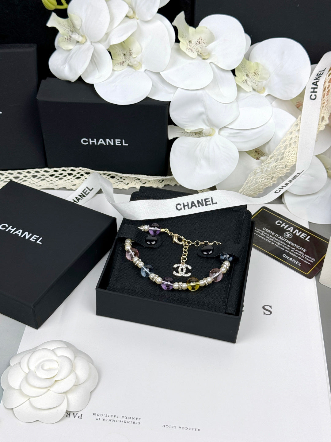 [Triumph Jewelry]Colorful Transparent Resin Bracelet