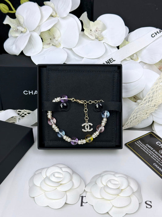[Triumph Jewelry]Colorful Transparent Resin Bracelet