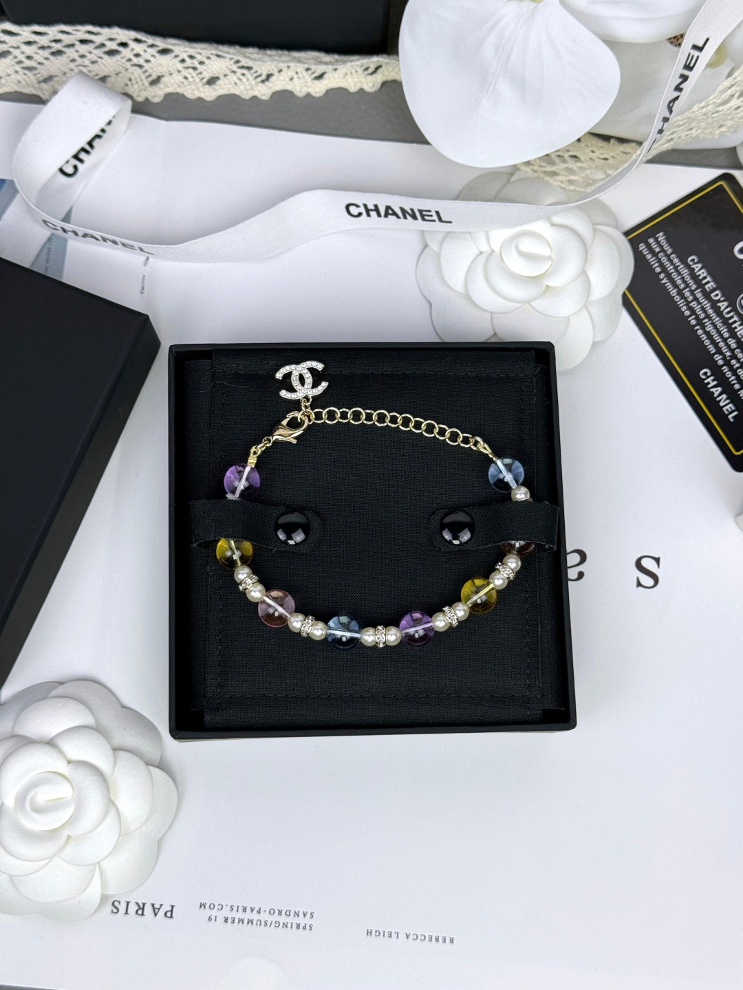 [Triumph Jewelry]Colorful Transparent Resin Bracelet