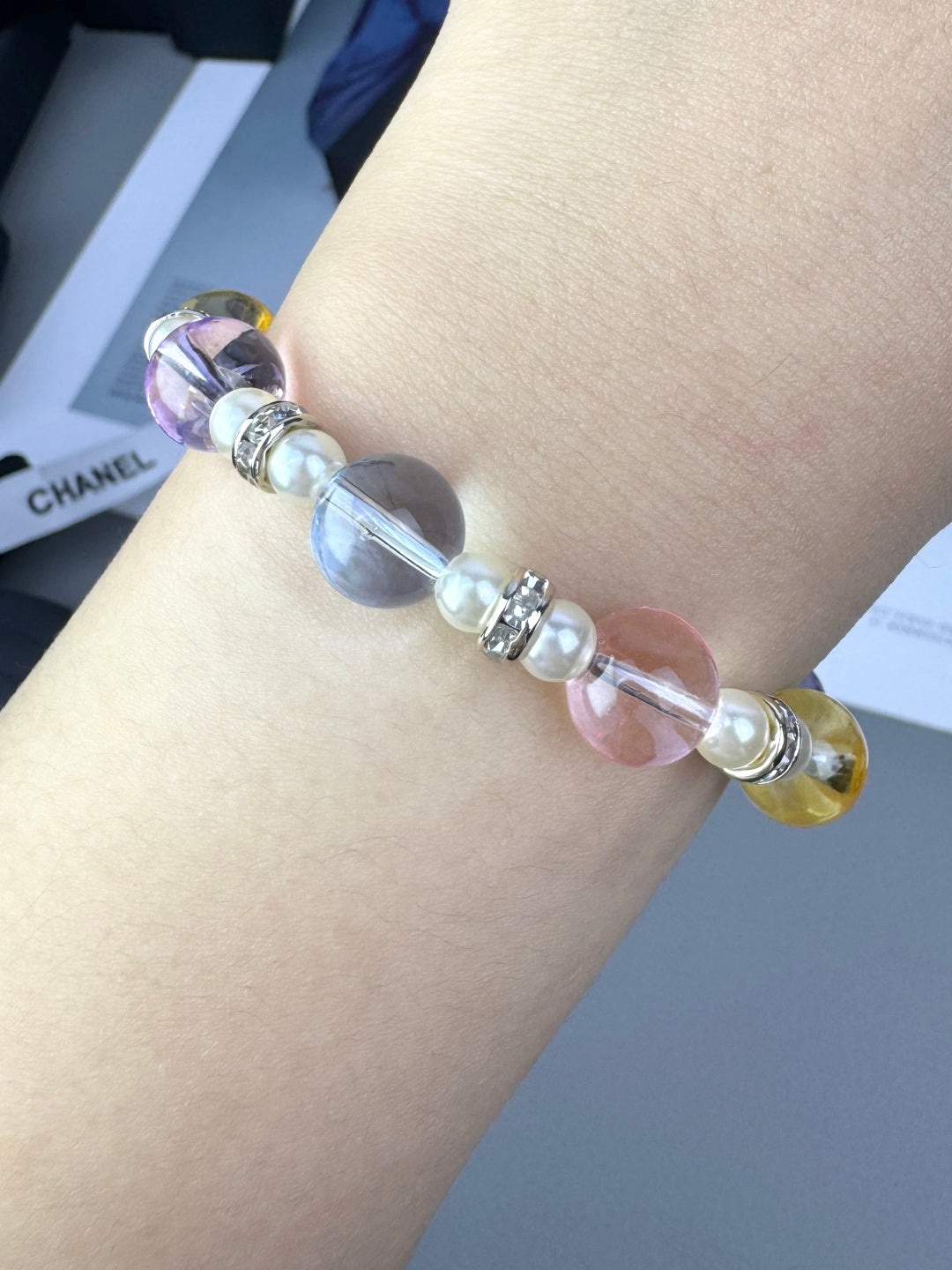 [Triumph Jewelry]Colorful Transparent Resin Bracelet