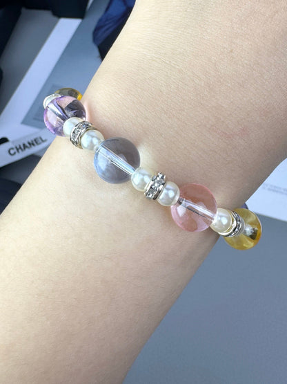 [Triumph Jewelry]Colorful Transparent Resin Bracelet