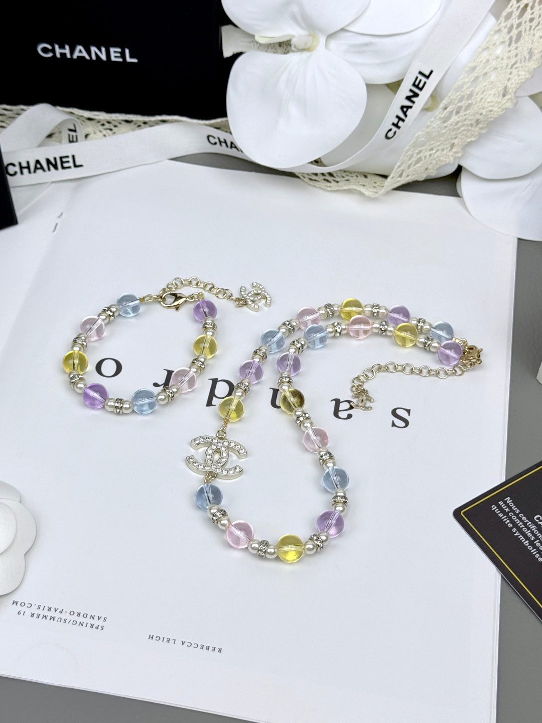 [Triumph Jewelry]Colorful Transparent Resin Bracelet