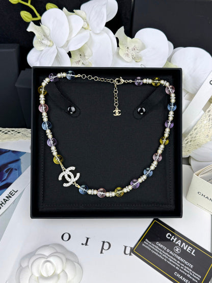 [Triumph Jewelry]26C New Spring Collection Colorful Transparent Resin Necklace