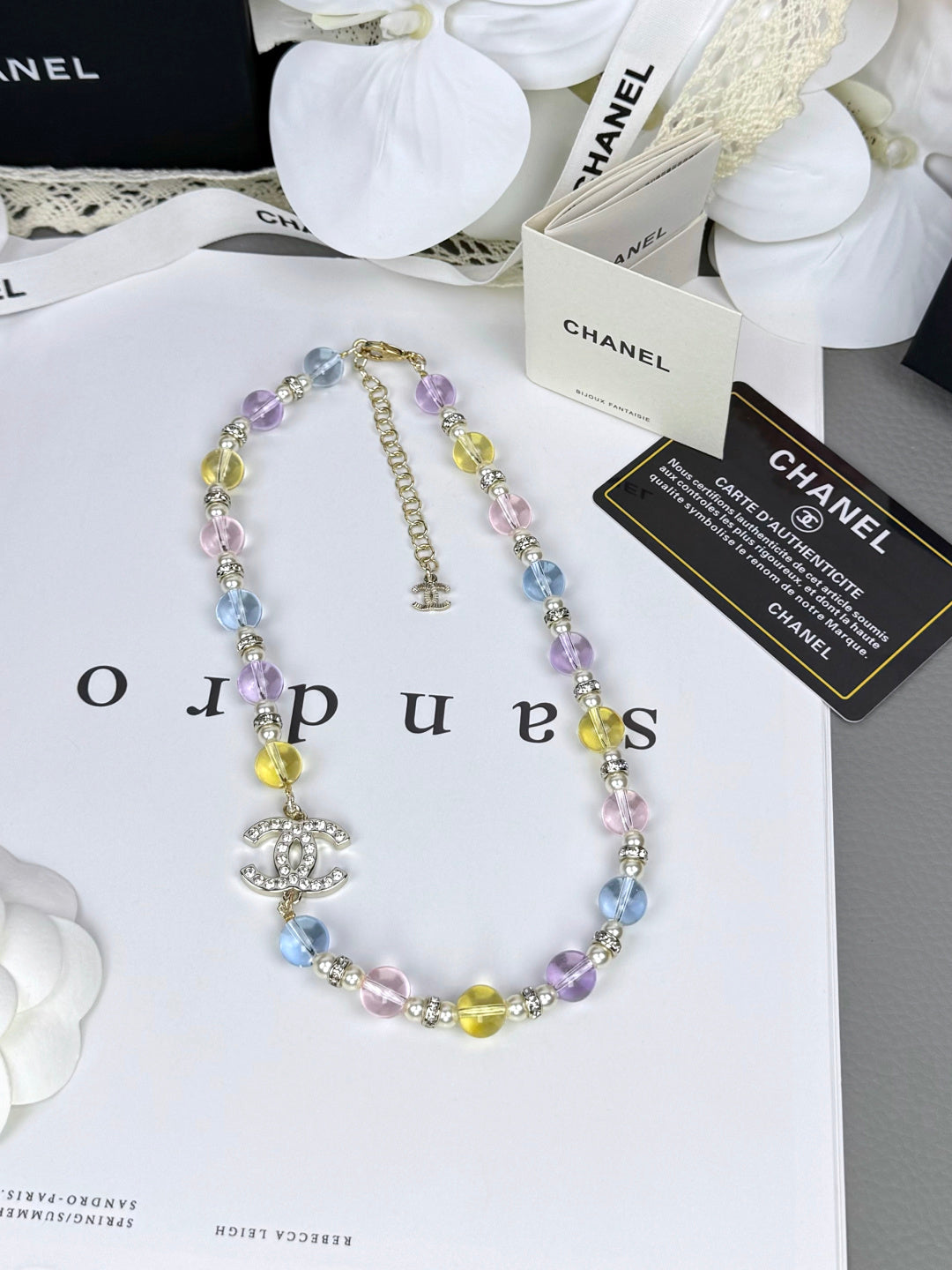 [Triumph Jewelry]26C New Spring Collection Colorful Transparent Resin Necklace