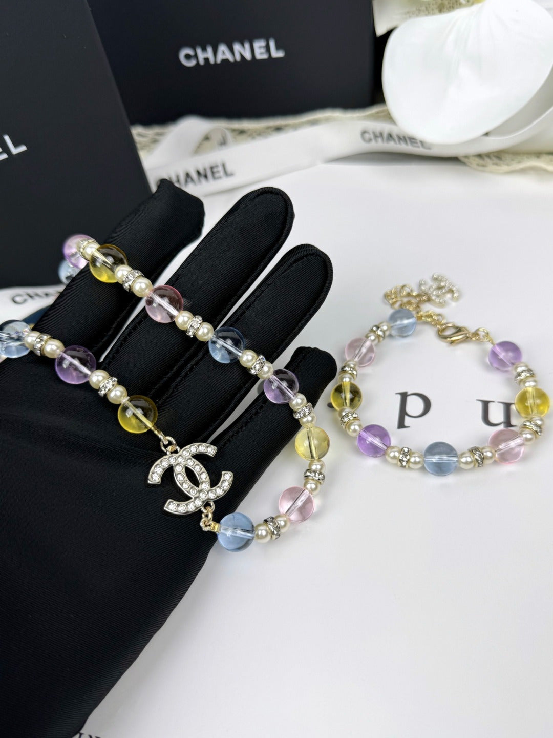 [Triumph Jewelry]26C New Spring Collection Colorful Transparent Resin Necklace