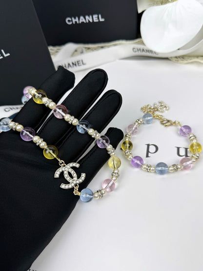 [Triumph Jewelry]26C New Spring Collection Colorful Transparent Resin Necklace