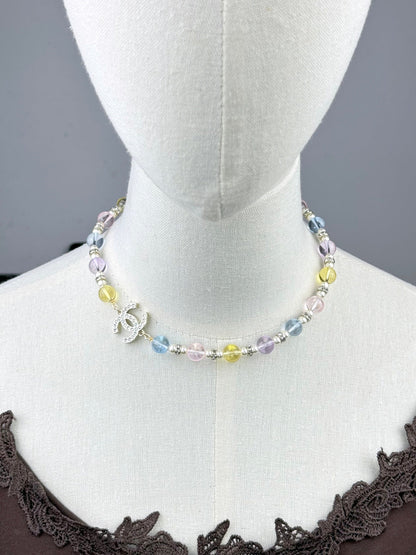 [Triumph Jewelry]26C New Spring Collection Colorful Transparent Resin Necklace