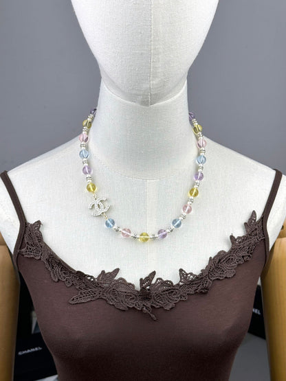 [Triumph Jewelry]26C New Spring Collection Colorful Transparent Resin Necklace