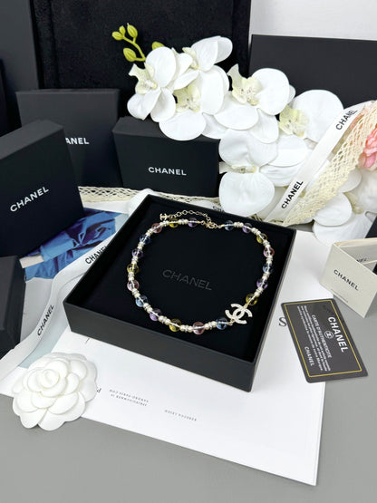 [Triumph Jewelry]26C New Spring Collection Colorful Transparent Resin Necklace