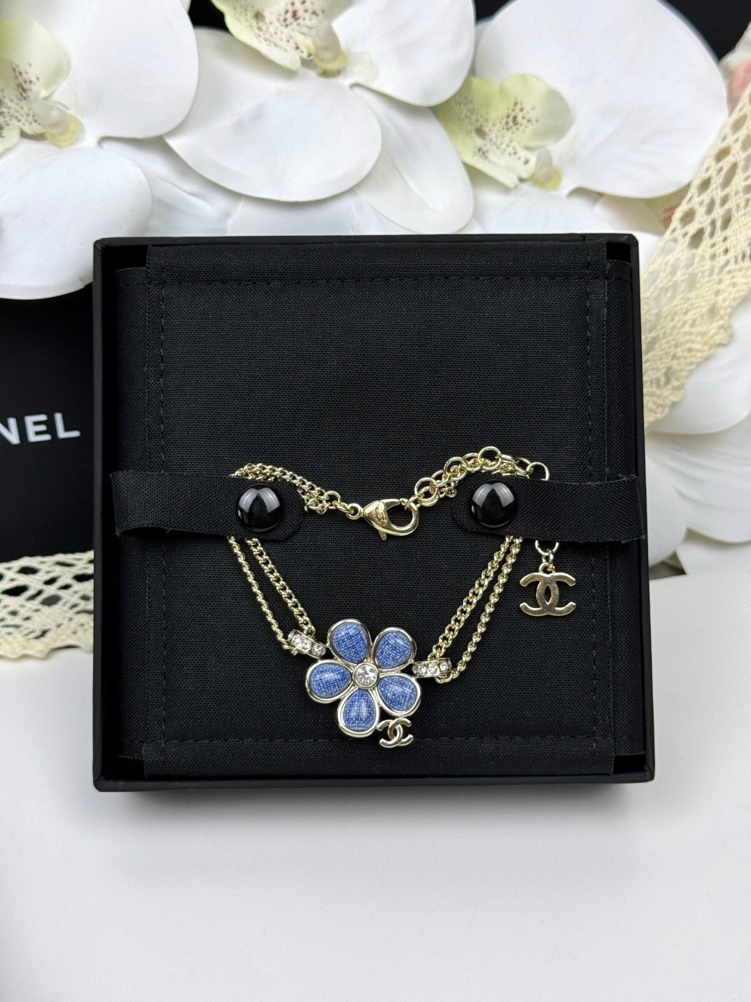 [Triumph Jewelry]VOLTE New Blue Floral Double-Layer Bracelet