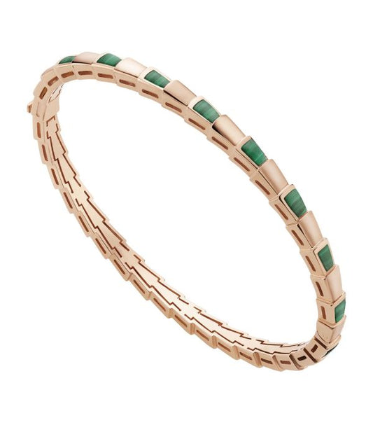[Triumph Jewelry]SERPENTI BRACELET PINK GOLD MALACHITE