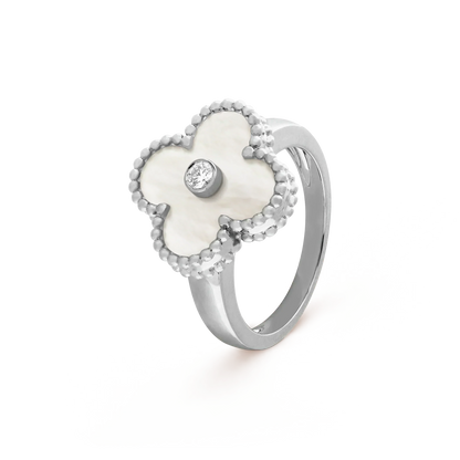[Triumph Jewelry]CLOVER SILVER MOP DIAMOND RING