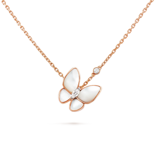 [Triumph Jewelry]BUTTERFLY MOP DIAMOND NECKLACE