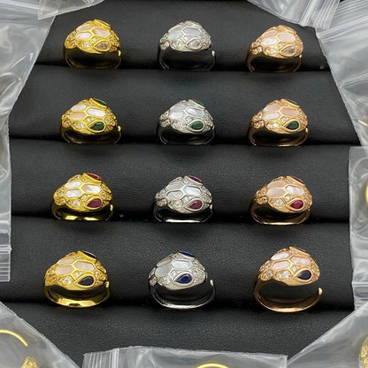[Triumph Jewelry]BRAND NEW ASSORTED SNAKE HEAD MOTHER OF PEARL RINGS
