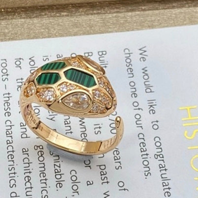 [Triumph Jewelry]BRAND NEW ASSORTED SNAKE HEAD MALACHITE RINGS