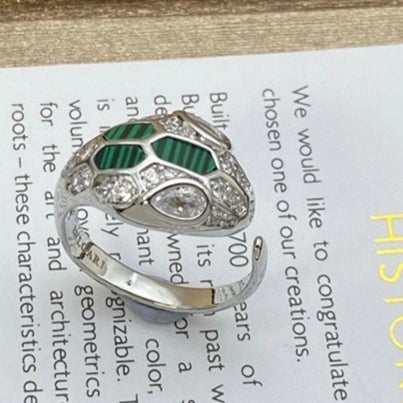 [Triumph Jewelry]BRAND NEW ASSORTED SNAKE HEAD MALACHITE RINGS
