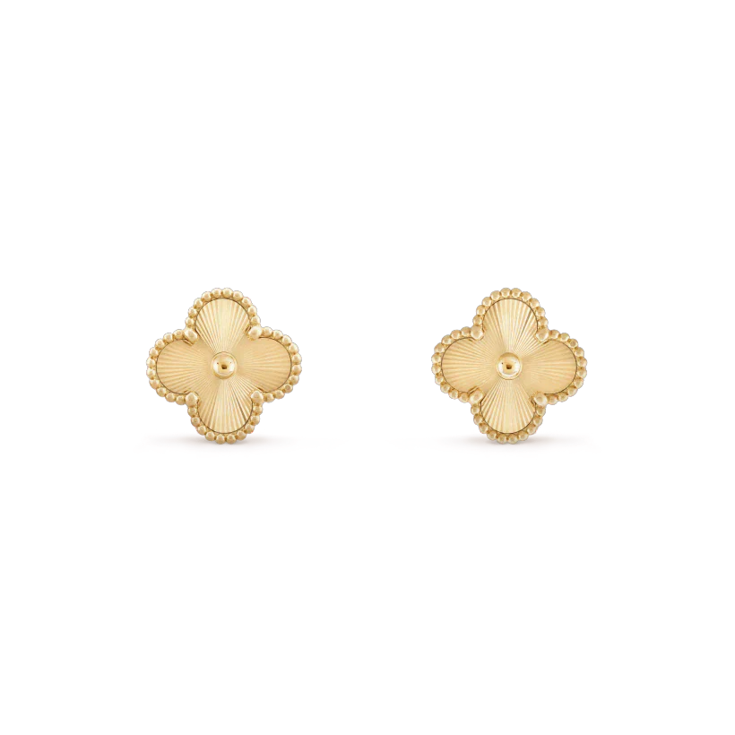 [Triumph Jewelry]CLOVER MINI 9.5MM LASER EARRINGS