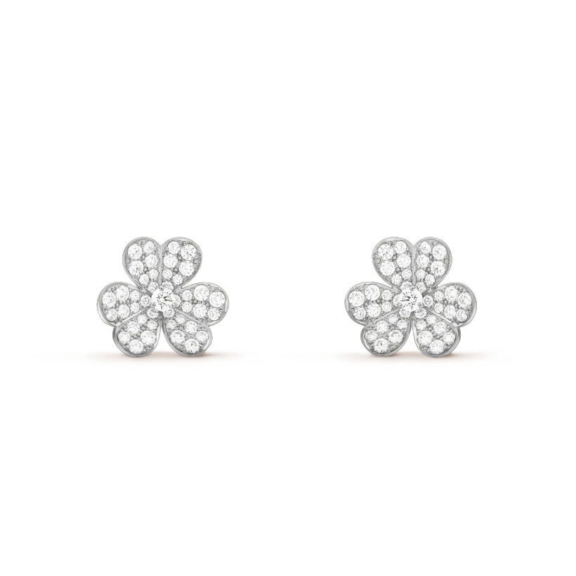[Triumph Jewelry]CLOVER COMOS DIAMOND EARRINGS SILVER