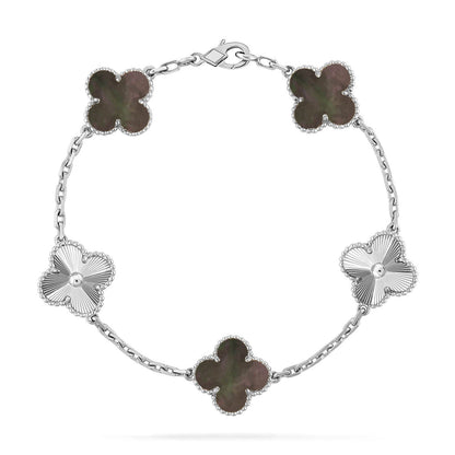 [Triumph Jewelry] CLOVER 5 MOTIF GRAY MOP BRACELET COLLECTION