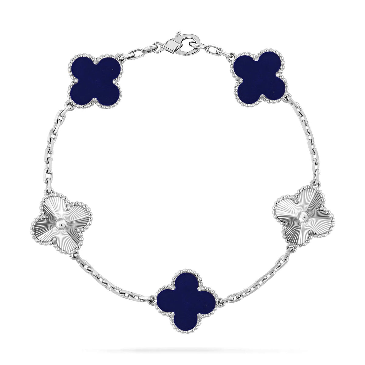 [Triumph Jewelry]CLOVER 5 MOTIF LAPIS LAZULI BRACELET COLLECTION