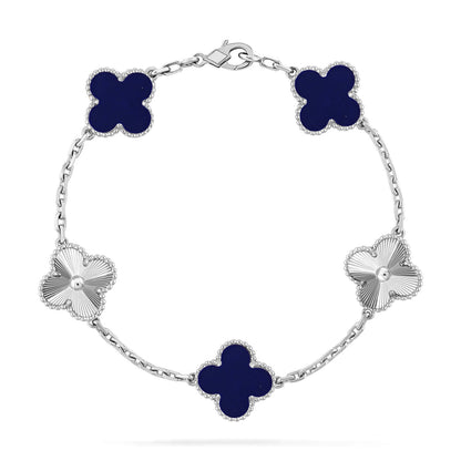 [Triumph Jewelry]CLOVER 5 MOTIF LAPIS LAZULI BRACELET COLLECTION