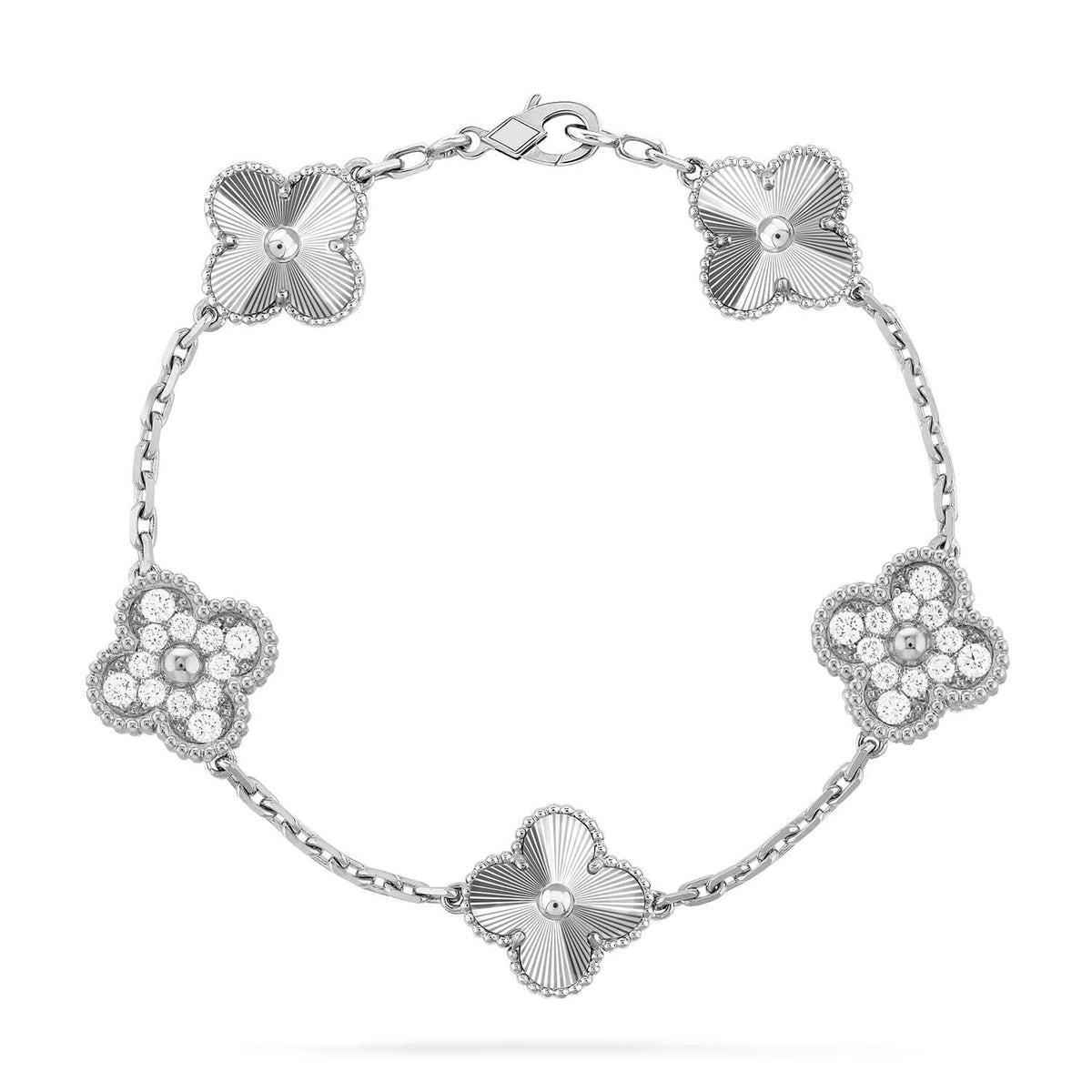 [Triumph Jewelry] CLOVER 5 MOTIF LASER BRACELET COLLECTION