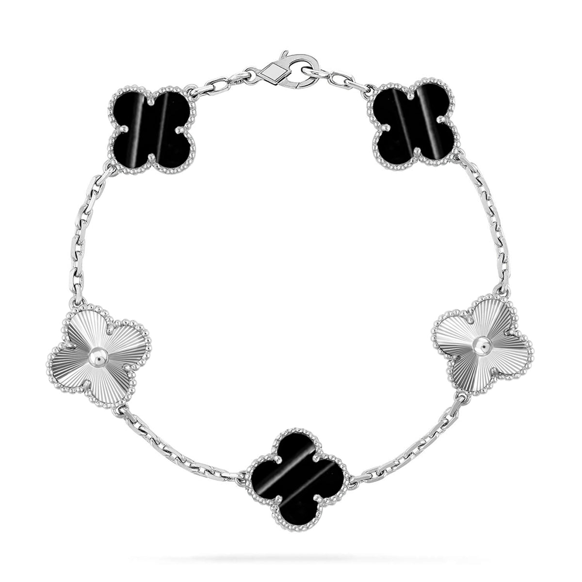 [Triumph Jewelry] CLOVER 5 MOTIF PULSAR STONE BRACELET COLLECTION