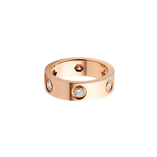[Triumph Jewelry]LOVE 5.5MM 6 DIAMOND RING
