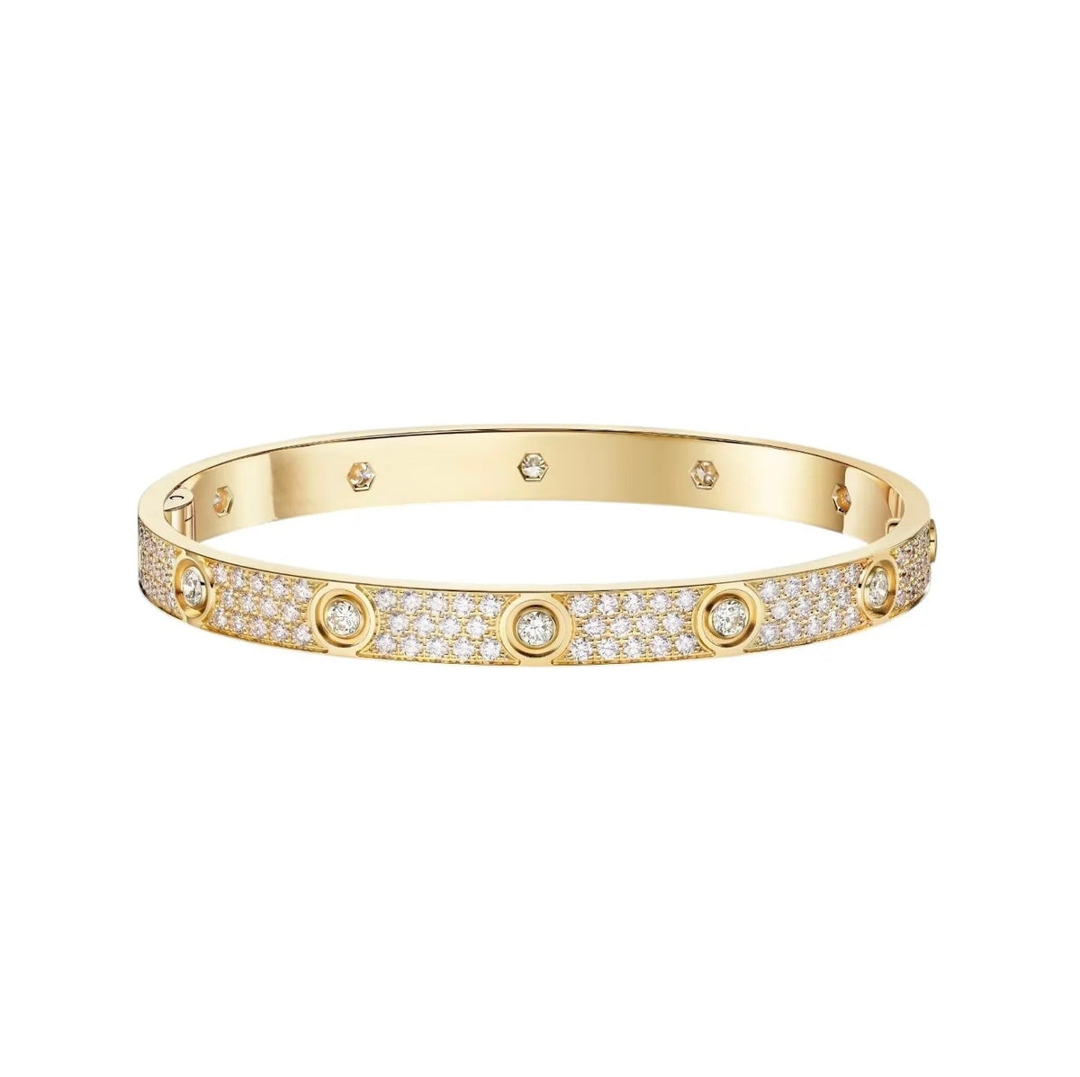 [Triumph Jewelry]LOVE BRACELET 6.1MM DIAMOND-PAVED 10 BIG DIAMONDS