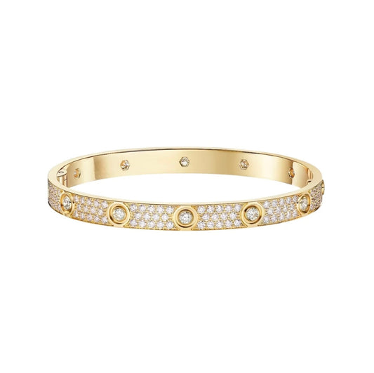 [Triumph Jewelry]LOVE BRACELET 6.1MM DIAMOND-PAVED 10 BIG DIAMONDS