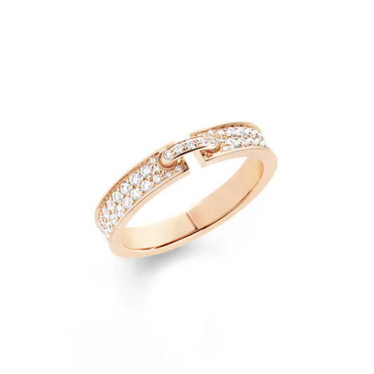 [Triumph Jewelry]ALLIANCE LIENS VIDENCE PAVED DIAMOND 4MM RING