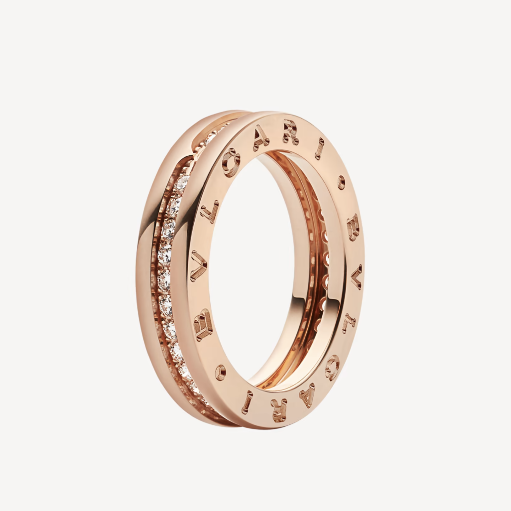 [Triumph Jewelry]ZERO 1 ONE-BAND PAVED DIAMONDS ON THE SPIRAL RING