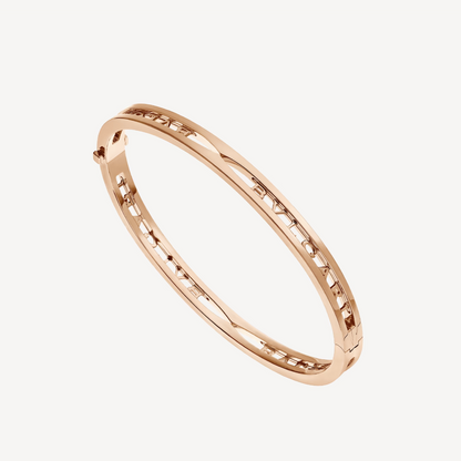 [Triumph Jewelry]ZERO 1 SPIRAL LOGO PINK GOLD BRACELET